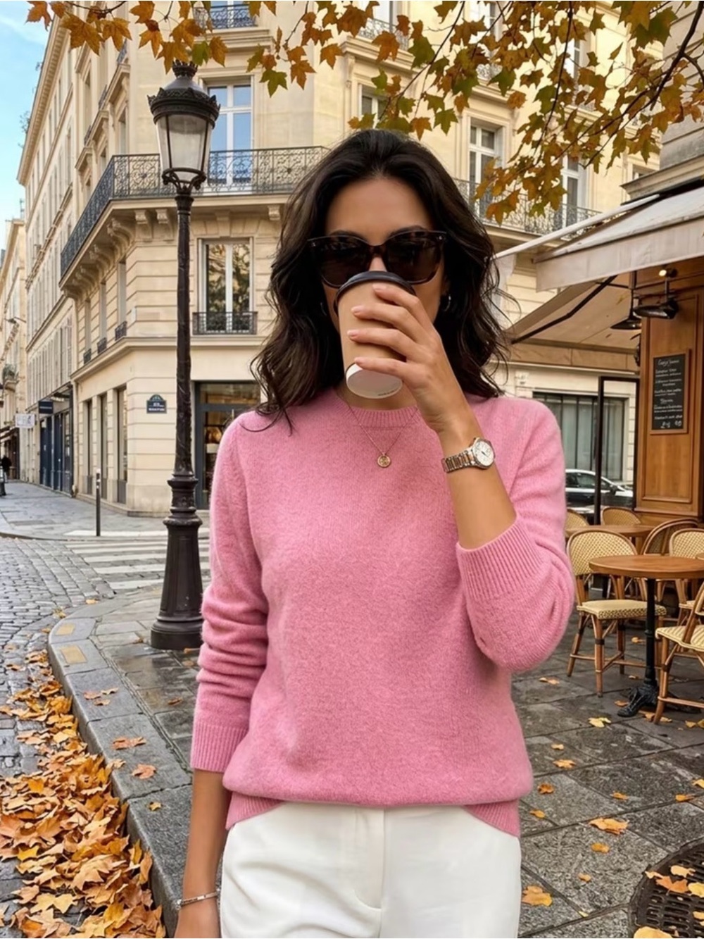 New Wool Knit Sweater Cashmere Feel Large